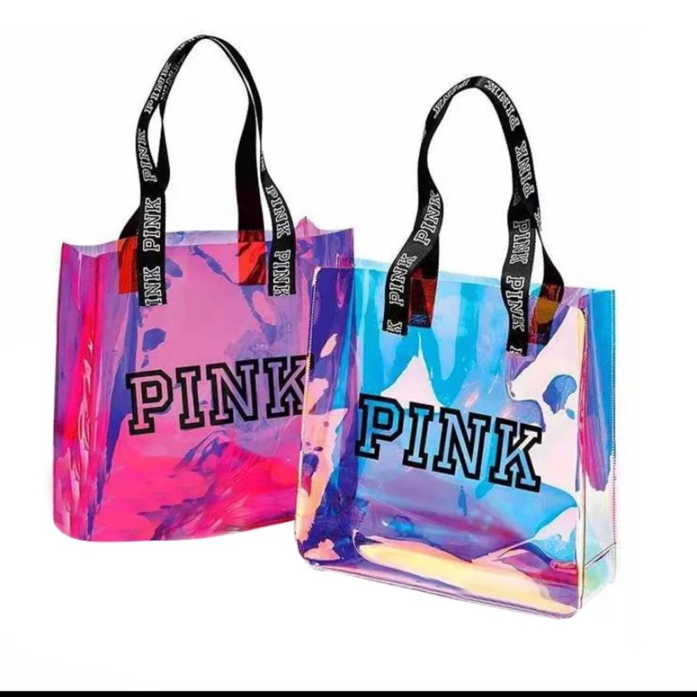 Victoria Secret PINK Transparent Tote Bag.